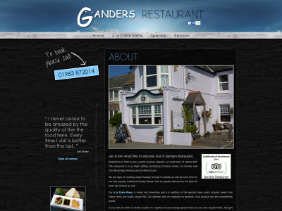ganders.co.uk snapshot