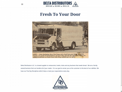 delta-distributors.com snapshot