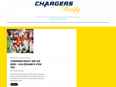chargersdaily.com snapshot