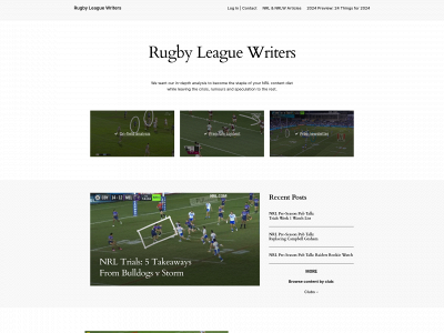 rugbyleaguewriters.com snapshot