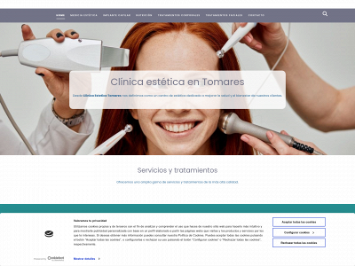 www.clinicaesteticatomares.es snapshot