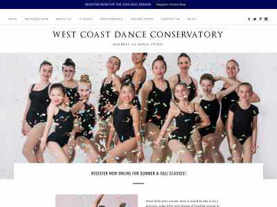 westcoastdanceconservatory.com snapshot