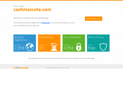 cashmascota.com snapshot