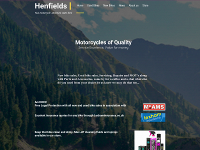 henfield-motorcycles.com snapshot