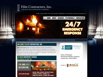 elitecontractorsinc.com snapshot