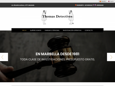 detectivesthomas.es snapshot