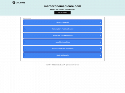 mentoronemedicare.com snapshot