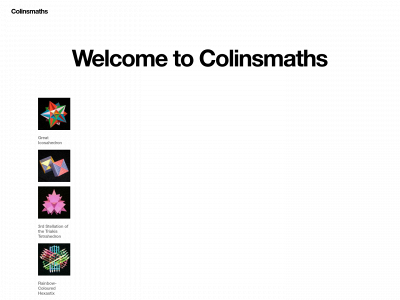 colinsmaths.org snapshot