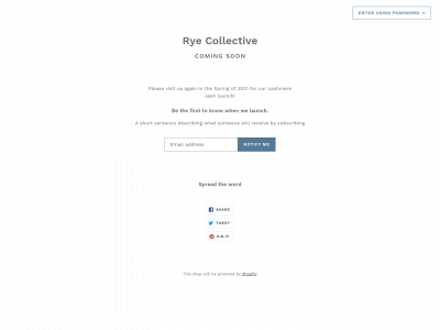 the-rye-collective.com snapshot