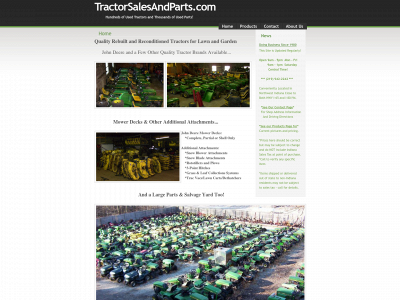 tractorsalesandparts.com snapshot