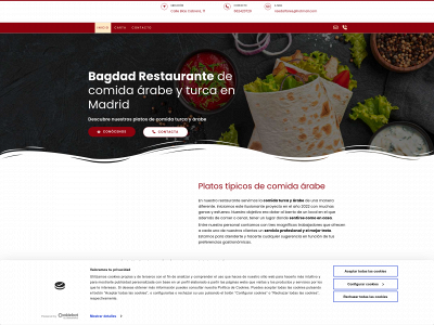 www.bagdadrestaurante.com snapshot