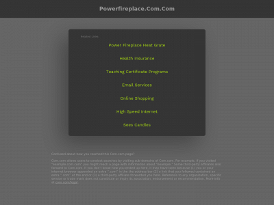 powerfireplace.com.com snapshot