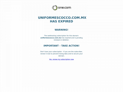uniformescocco.com.mx snapshot