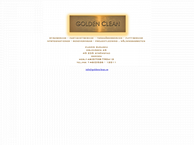 goldenclean.se snapshot