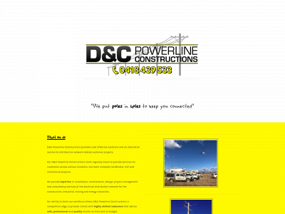 www.dcpowerlines.com.au snapshot