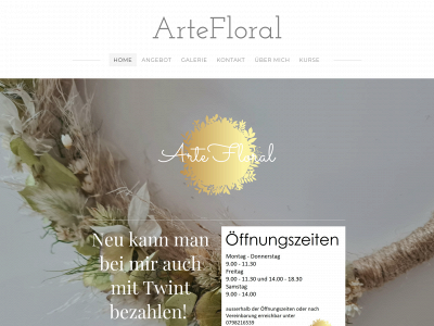 www.artefloral.ch snapshot