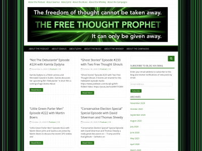 thefreethoughtprophet.com snapshot