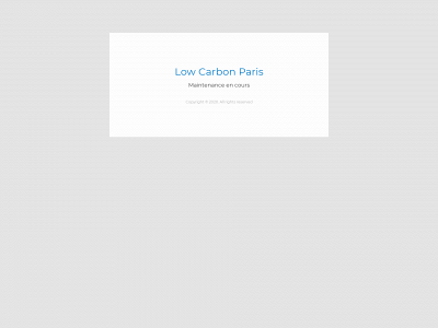 lowcarbon.paris snapshot