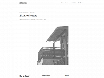 2112architecture.com snapshot