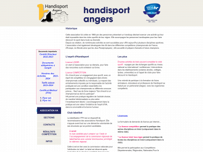 handisport-angers.org snapshot
