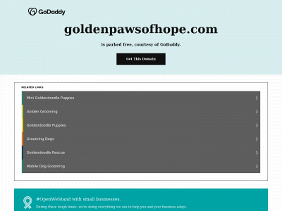 goldenpawsofhope.com snapshot