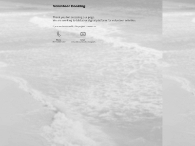 volunteerbooking.com snapshot