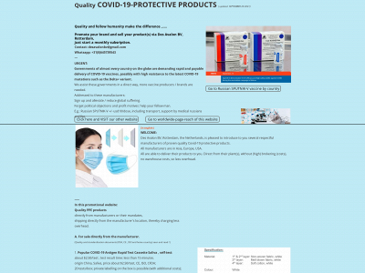 covid-19-protectiveproducts.com snapshot