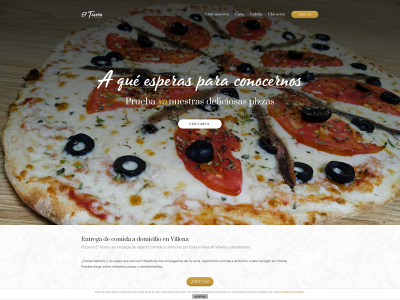 pizzeriaeltesoro.com snapshot