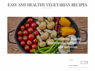 easyhealthyvegetarian.com snapshot