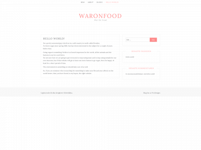waronfood.one snapshot