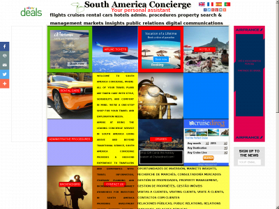 southamericaconcierge.com snapshot