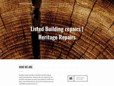 heritagerepairs.co.uk snapshot