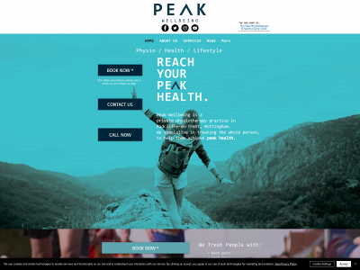 peak-wellbeing.co.uk snapshot