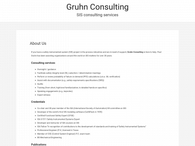 pgruhnconsulting.com snapshot