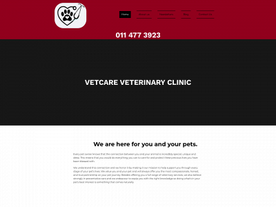 vetcareveterinaryclinic.co.za snapshot