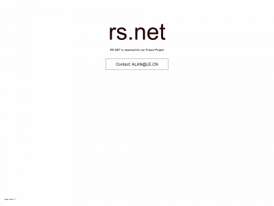 rs.net snapshot