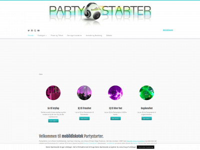 partystarter.dk snapshot