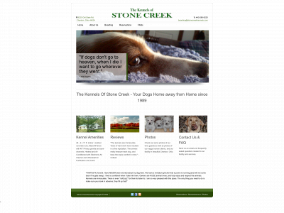 stonecreekkennels.com snapshot