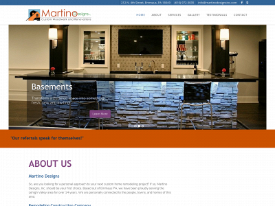 martinodesignsinc.com snapshot