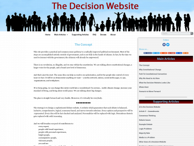 decisionwebsite.org snapshot