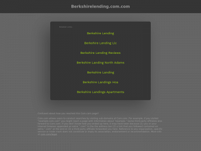 berkshirelending.com.com snapshot
