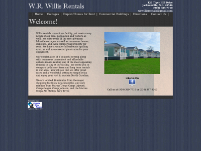 wrwillisrentals.com snapshot