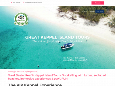 keppelexplorer.com.au snapshot