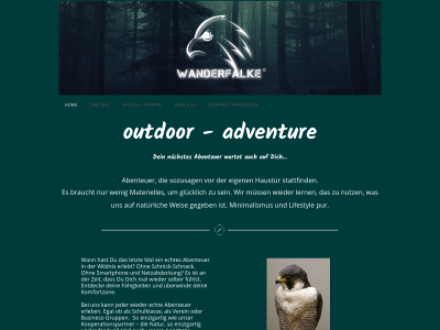 wanderfalke-outdoor-adventure.de snapshot