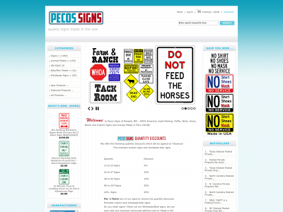 pecossigns.com snapshot