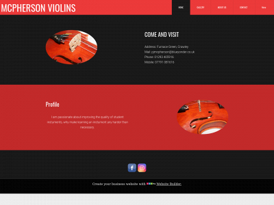 mcpherson-violins.co.uk snapshot