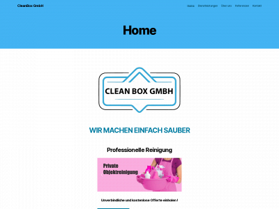 cleanboxreinigungen.ch snapshot