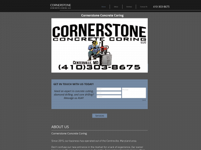www.cornerstoneconcretecoring.com snapshot