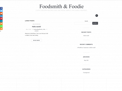 foodsmithandfoodie.com snapshot