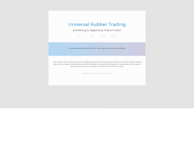 universalrubbertrading.com snapshot